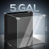 5 Gallon Fish Tank, Low Iron Rimless Glass Aquarium Starter Kits with Backpack Partitioned Filtration, No Installation Required Betta Fish Tank with Leveling Mat for Beginners and Enthusiasts