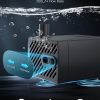 5 Gallon Fish Tank, Low Iron Rimless Glass Aquarium Starter Kits with Backpack Partitioned Filtration, No Installation Required Betta Fish Tank with Leveling Mat for Beginners and Enthusiasts