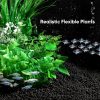 Fish Tank Decorations, 20PCS Green Aquarium Plants Decor for Betta Goldfish Hideout, Large Plastic Plants Decor Accessories