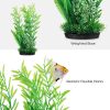 Fish Tank Decorations, 20PCS Green Aquarium Plants Decor for Betta Goldfish Hideout, Large Plastic Plants Decor Accessories